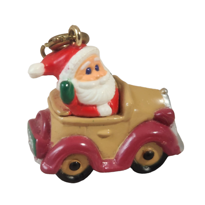 1989 Hallmark Keepsake Miniature Ornament Santa's Roadster QXM5665