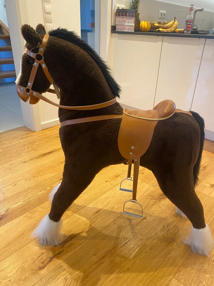 howertiges Spielpferd, Gesamthöhe 108cm, Sattelhöhe 65cm, Länge 80cm. - Bild 3 von 3