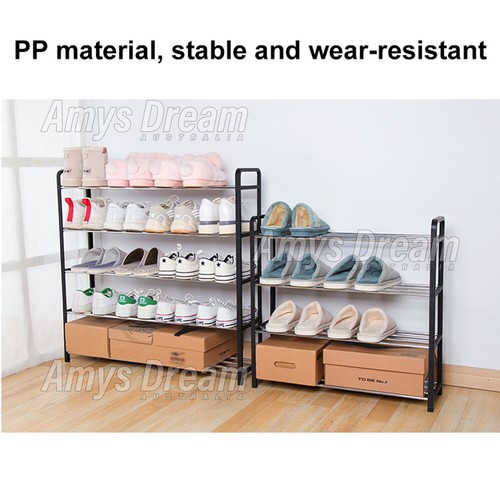 Shoe Rack Storage Organizer Shelf Stand Shelves 3/4/5 Tiers Shoe storage MEL - Picture 8 of 13