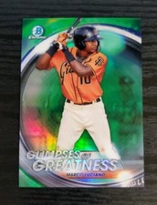 2020 Bowman Chrome Glimpses of Greatness Green Marco Luciano /99