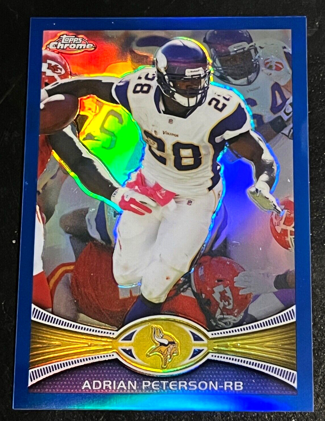 2012 Topps Chrome Adrian Peterson Blue Refractor SP  #'d 169/199