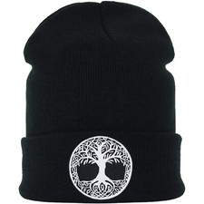 Yggdrasil Lebensbaum keltisch Wollm&uuml;tze Haube Beanie Winter Unisex Damen/Herren