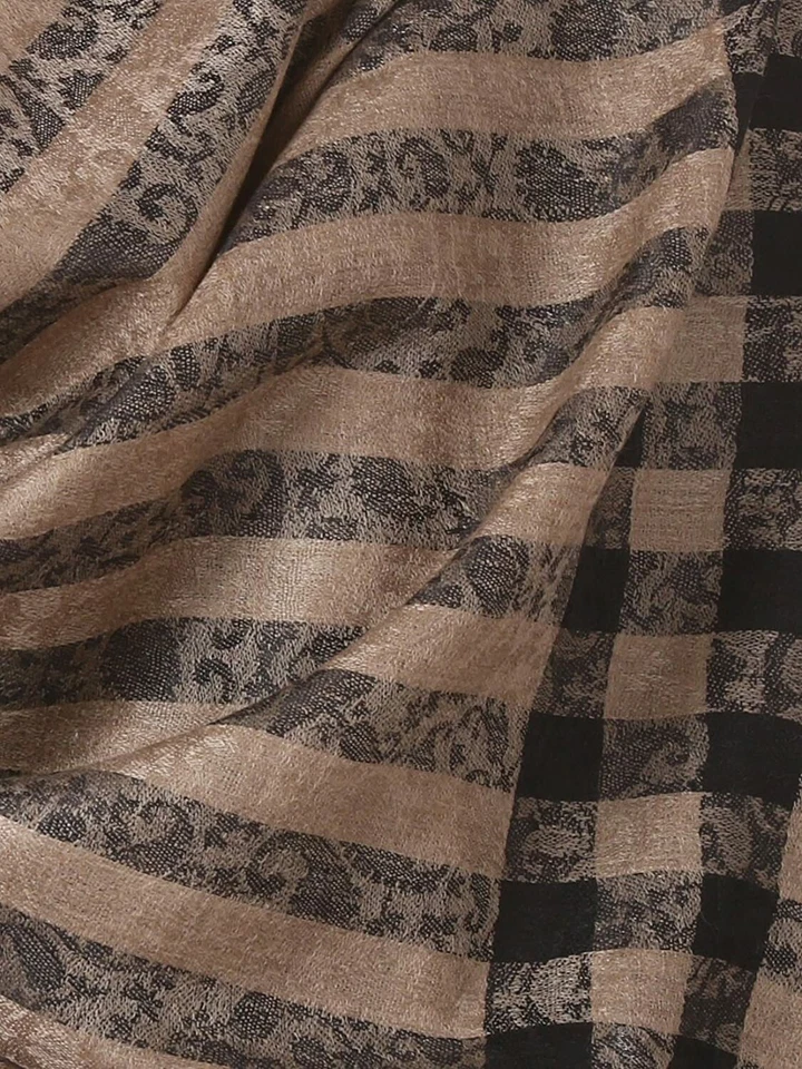 Estola de lana tejida para hombre, diseño de punta a cuadros, silenciador para hombre, cálida sensación de cachemir agradable Foto 2 de 4