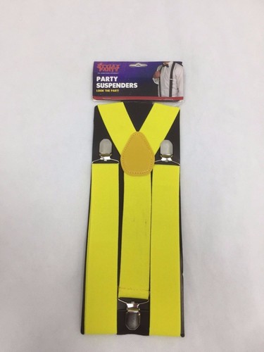 WIDE ADJUSTABLE BRACES SUSPENDERS ELASTIC PLAIN COLOURS CLASSIC GENTS LADIES UK - Afbeelding 19 van 28