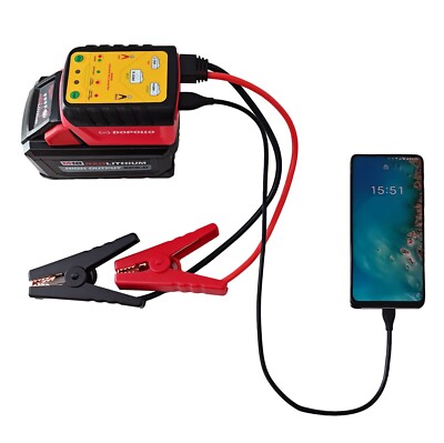Dopollo Multi Starter, DJS18-MIW, Milwaukee 18V M18  Battery Jump Start Adapter