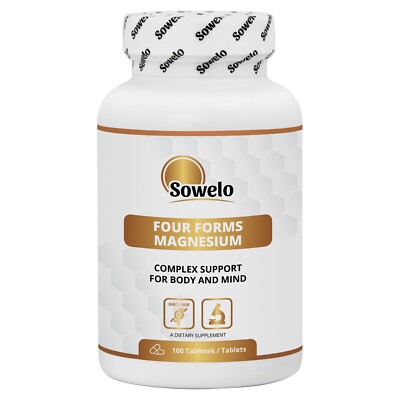 Magnesium 4-Form Complex   Oxide, Citrate, Lactate, Carbonate + B6   Sowelo