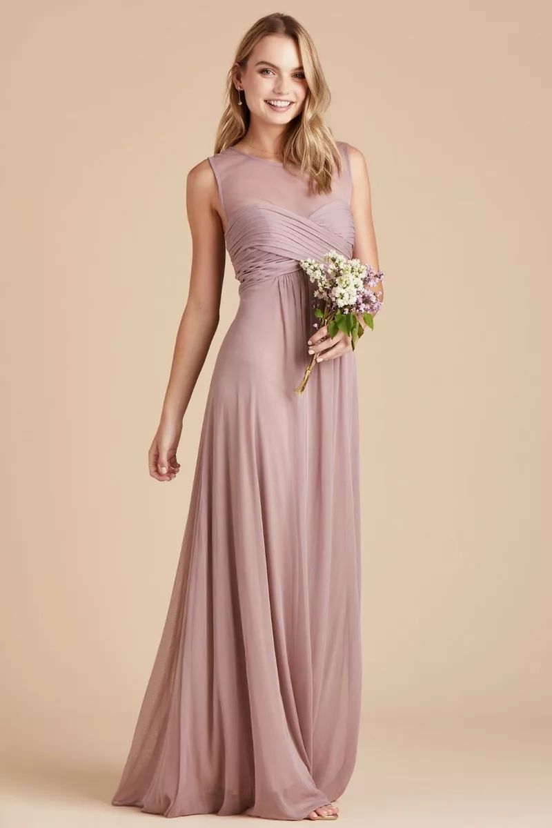 mauve bridesmaid dresses