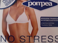POMPEA 6 PEZZI REGGISENI IN COTONE ELASTICIZZATO NO STRESS, NUOVI CON ETICHETTE