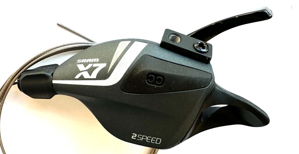 SRAM X7 2  Speed Left Gear Black/Grey Shifter Trigger 00.7018.027.010 NEW - Image 2 of 4