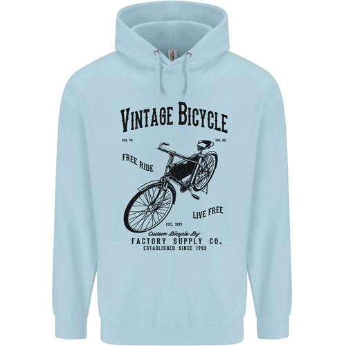 Vintage Bicycle Cycling Cyclist Retro Bike Childrens Kids Hoodie - Picture 47 of 55