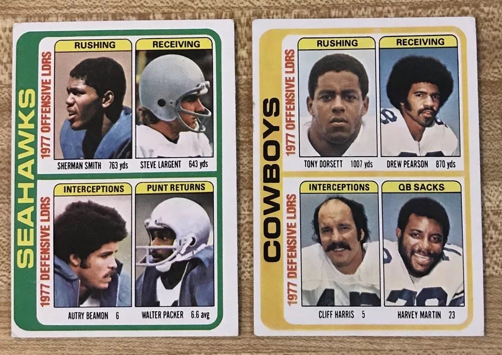 1978 Topps NFL Football Cards Cowboys Seahawks Dorestt Largent | eBay