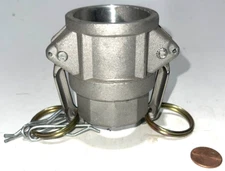 4 Coupling Cam Groove 1-1/4" D125 Socket x NPT Threaded Aluminum Nitrile Gasket