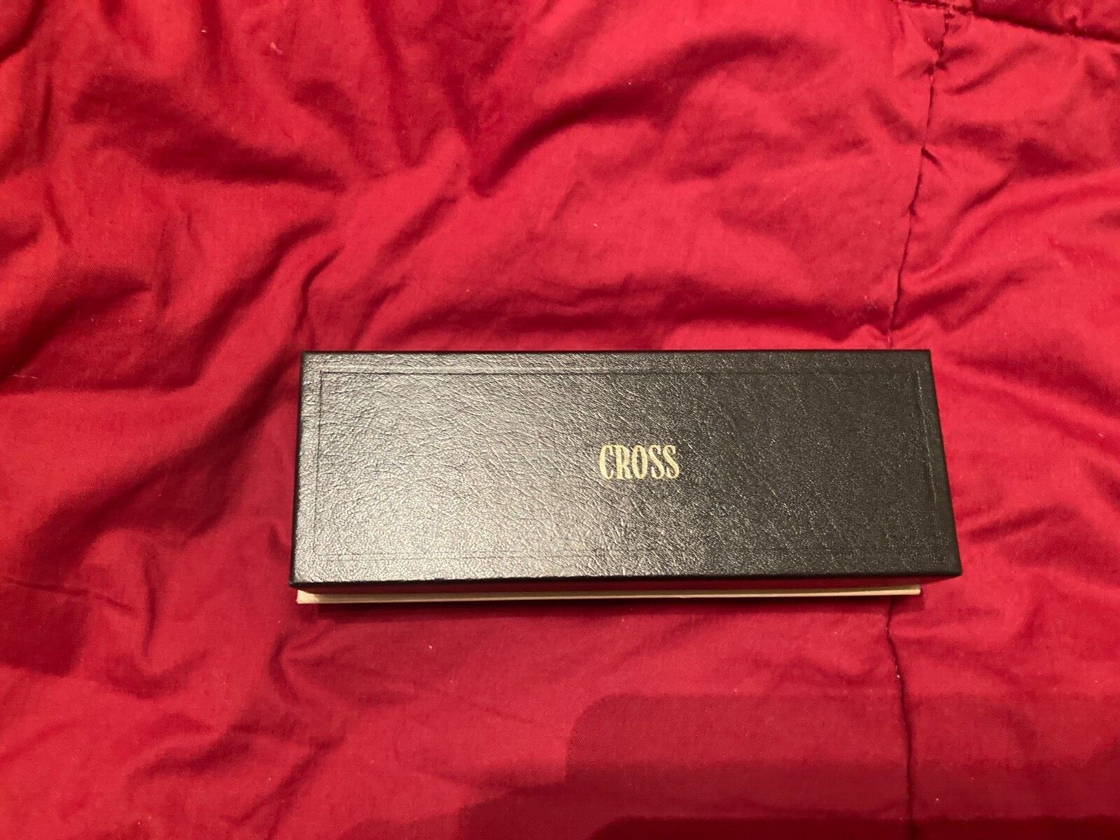 Vintage Cross Matte Black With Gold Trim Ballpoint Pen Good Condition