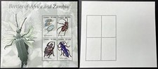 Zambia 2005 Beetles of Africa Goliath insects S/S Sc-1049 MNH OG #Br13