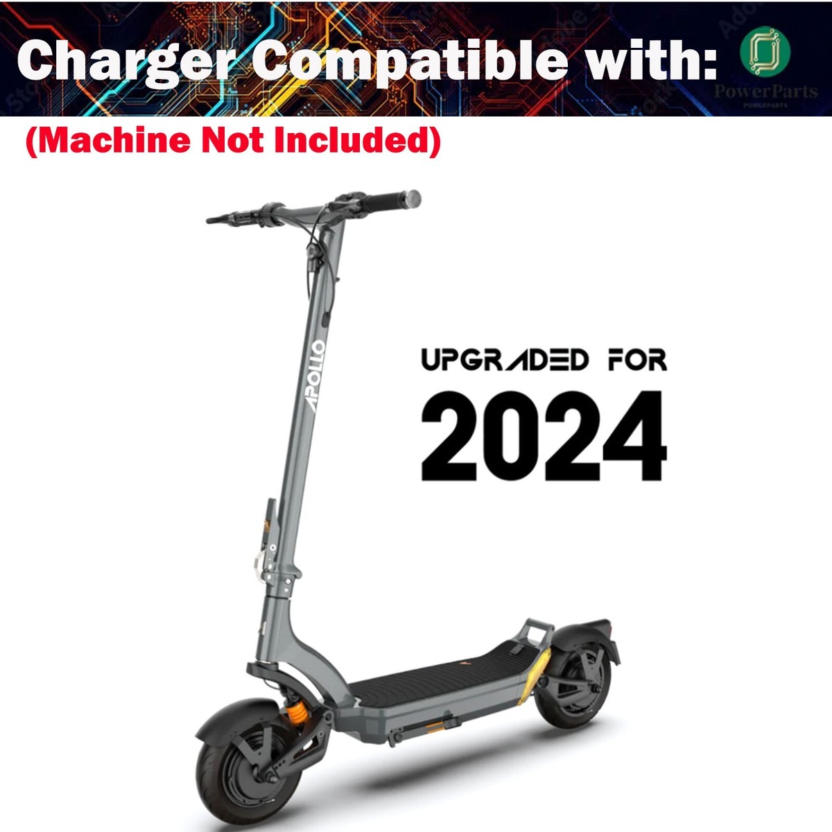 HPGAAVD Scooterladers, 54,6 V 2 A, universele 48 V lithiumbatterijlader, met 6 poorten, hoverboard, e-bike, EU-oplader