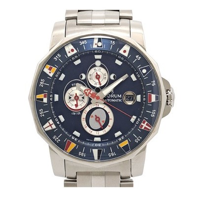Corum Admiral's Cup Herren 977.643.20 Edelstahl Herrenarmbanduhr Aus Japan w0411