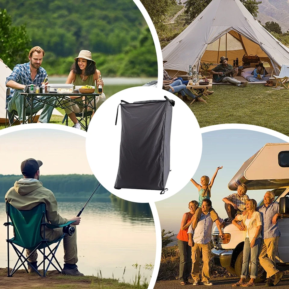 Carpa de ducha lateral para automóvil RV cabina de ducha exterior camping refugios de privacidad  Foto 4 de 4