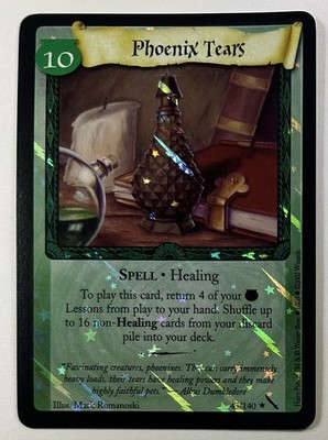 Harry Potter TCG Chamber of Secrets Phoenix Tears 43/140 Foil Holo Unplayed
