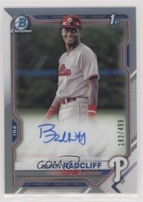 2021 Bowman Chrome Prospect Refractor 183/499 Baron Radcliff #CPA-BRA Auto 3k6