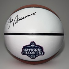 GENO AURIEMMA SIGNED 2025 CHAMPIONSHIP BASKETBALL UCONN HUSKIES JSA COA