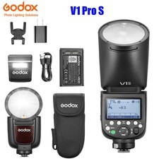 US Godox V1 Pro S 2.4G TTL HSS Round Head Camera Speedlite Flash Light For Sony