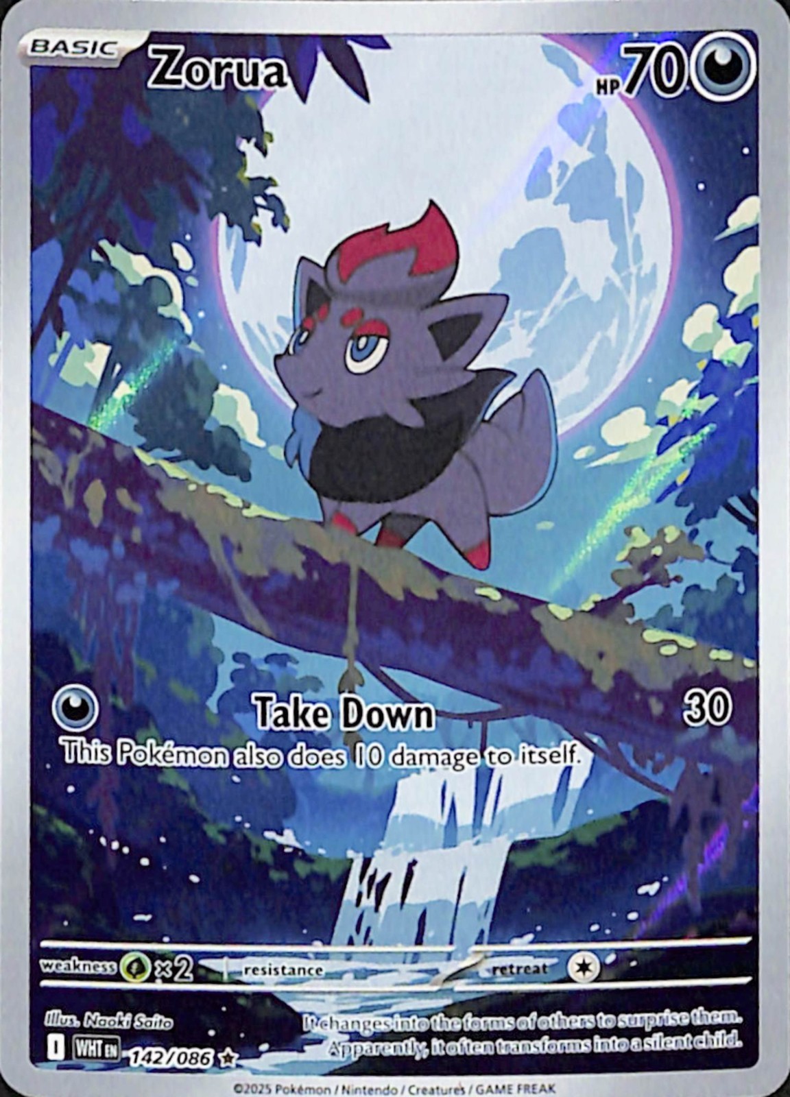 Zorua (#142/086) - Holofoil SV - White Flare NM Pokemon