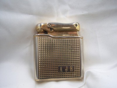LT - 1950-60's Colibri Monogas West Germany Brass Cigarette Lighter