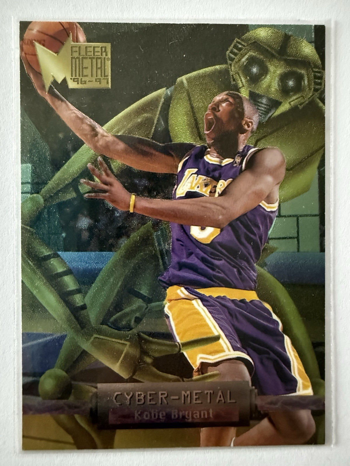 1996-97 Fleet Metal - Cyber Metal Kobe Bryant #5 Rookie Card
