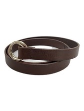 BEAMS Lights Belt BRW Solid Color Men's