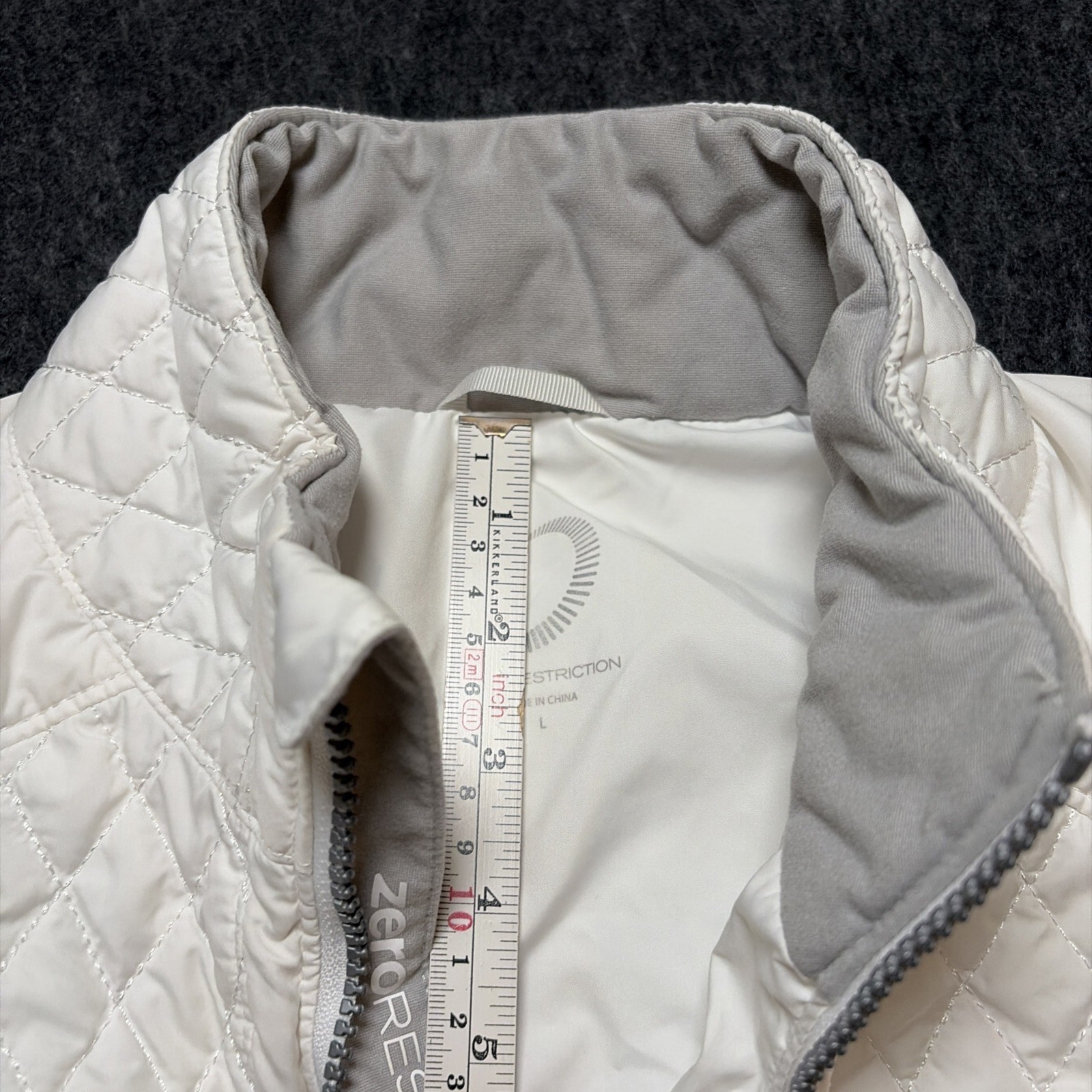 Zero Restriction Goose Down Full Zip Quilted Jack… - image 8