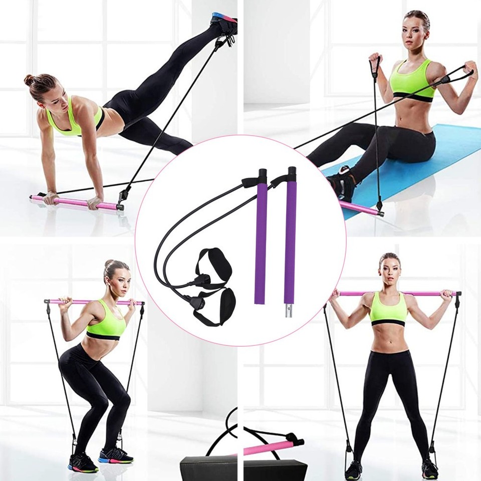 Yoga Fitness Stick Exercise Bars for Home Workouts Equipment Pilates ...