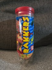 Vintage Wilson RAKKERS Tennis Balls w/Can Retro Funky Multicolor 1990's