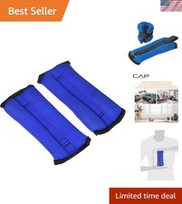Weight Training Made Easy: Adjustable Ankle/Wrist Weights - 1 Lb Pair, Neoprene