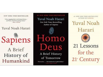 Yuval Noah Harari 3 Book Set Collection: Sapiens, Homo Deus & 21 Lessons English