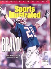 Everson Walls Giants Signed Autograph Sports Illustrated Magazine JSA Authentic