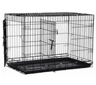 Precision Pet Products Two Door Wire Dog Crate 30”L x 19”W x 22”H-Black