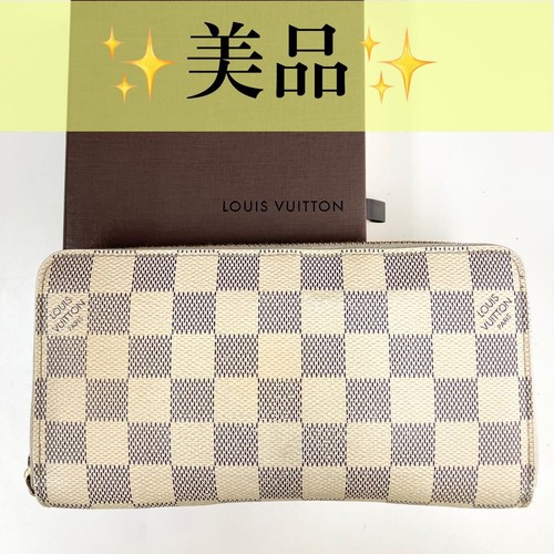 Louis Vuitton Zippy Wallet Damier Azur Pre-owned From Japan