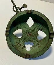 Antique Cast Iron Ashtray Smoking Stand “Top Only”- NO Post. *Photos*