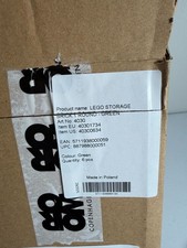 LEGO Round Storage Stud Brick Dark Green Organizer Container Sealed Case 6