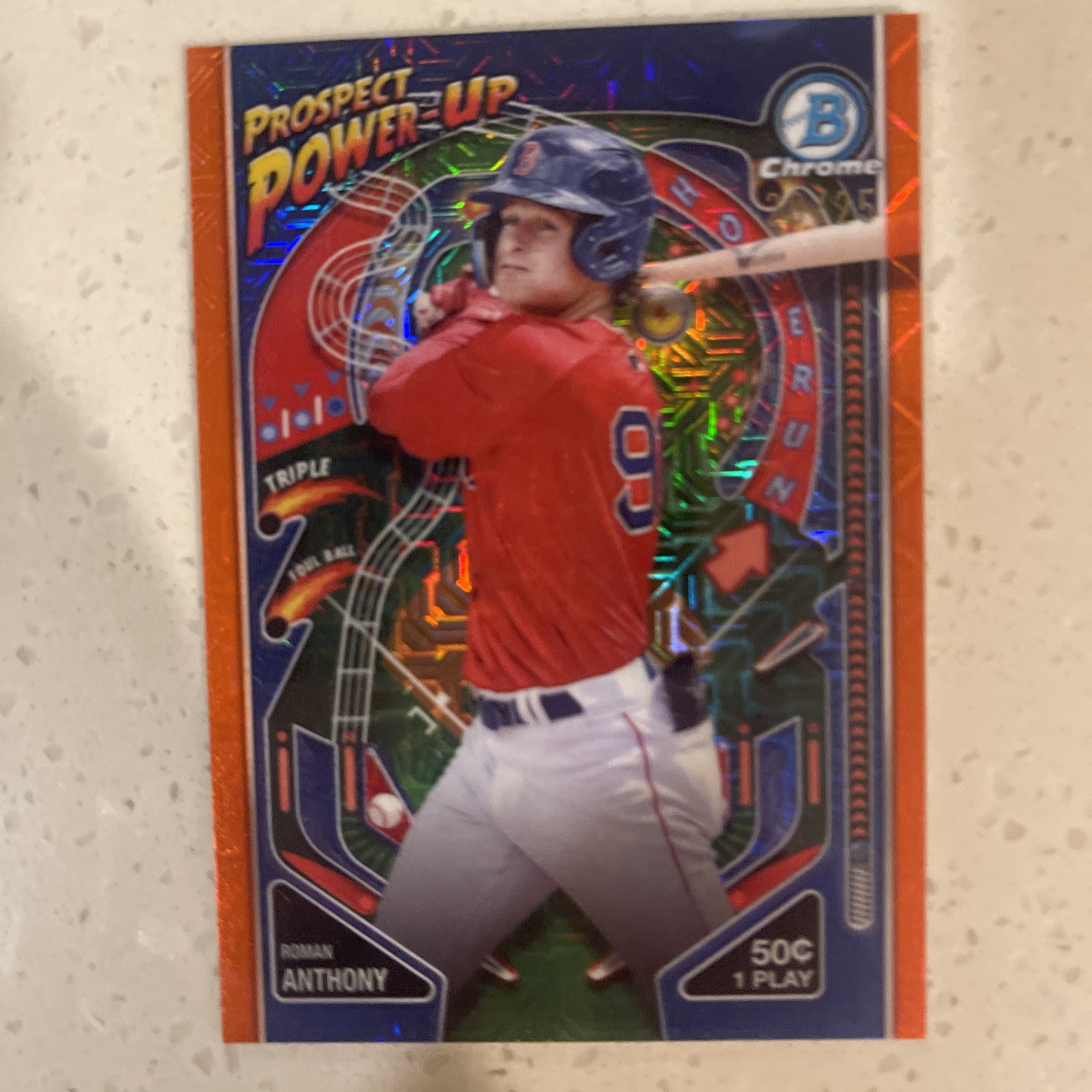 2024 Bowman - Prospect Power-Up Roman Anthony #PP-13 Orange Refractor /25 (RC)