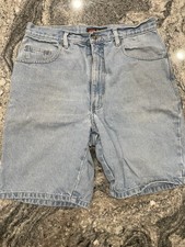Vintage Y2K Route 66 Relaxed Fit Denim Jean Shorts Size 32 Mens