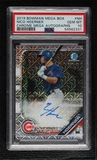 2019 Bowman Mega Box Chrome Mojo Nico Hoerner #BMA-NH PSA 10 GEM MT Auto 7wk
