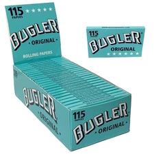 Bugler Original Cigarette Rolling Papers - Single Wide (70mm) - 115 Leaves /...