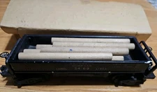 O Gauge Lionel Lines PostWar Dump Car 3469 Vintage w/Load Logs Minor Work Needed