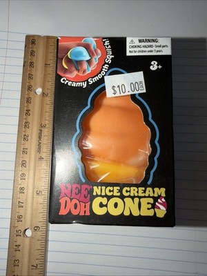 Orange Nice Cream Cone Stress Reliever Toy New! Fast Shipping!