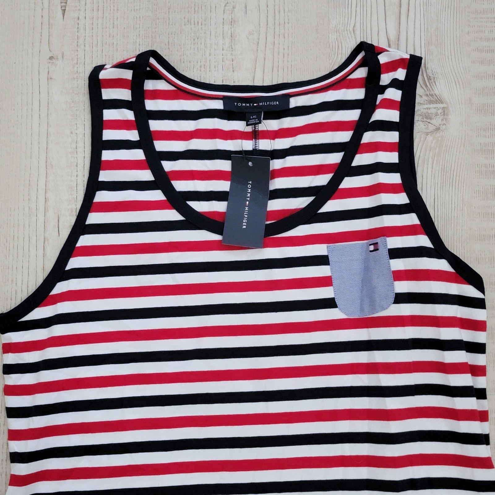 Tommy Hilfiger Striped Maxi Dress In Red, Blue And White thumbnail 2