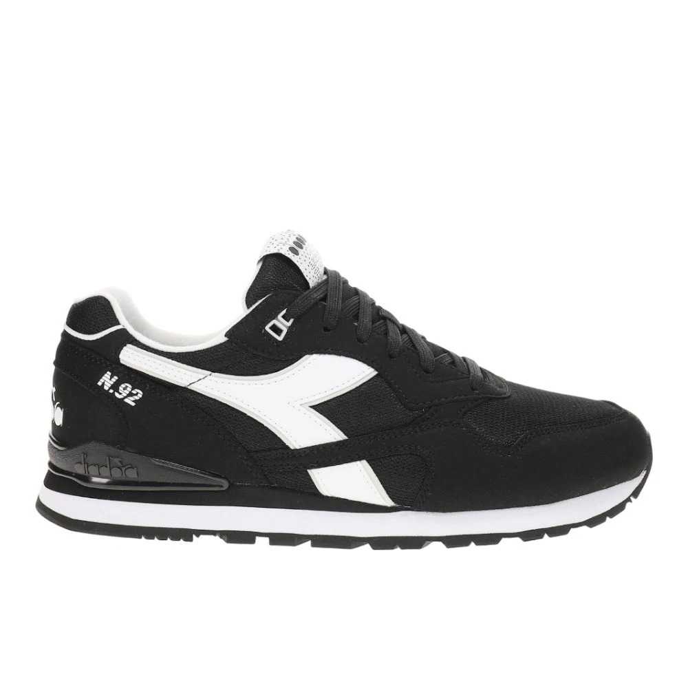 diadora N.92 Lace Up Dd Comfort Mens Black Sneakers Casual Shoes 183076-C0641
