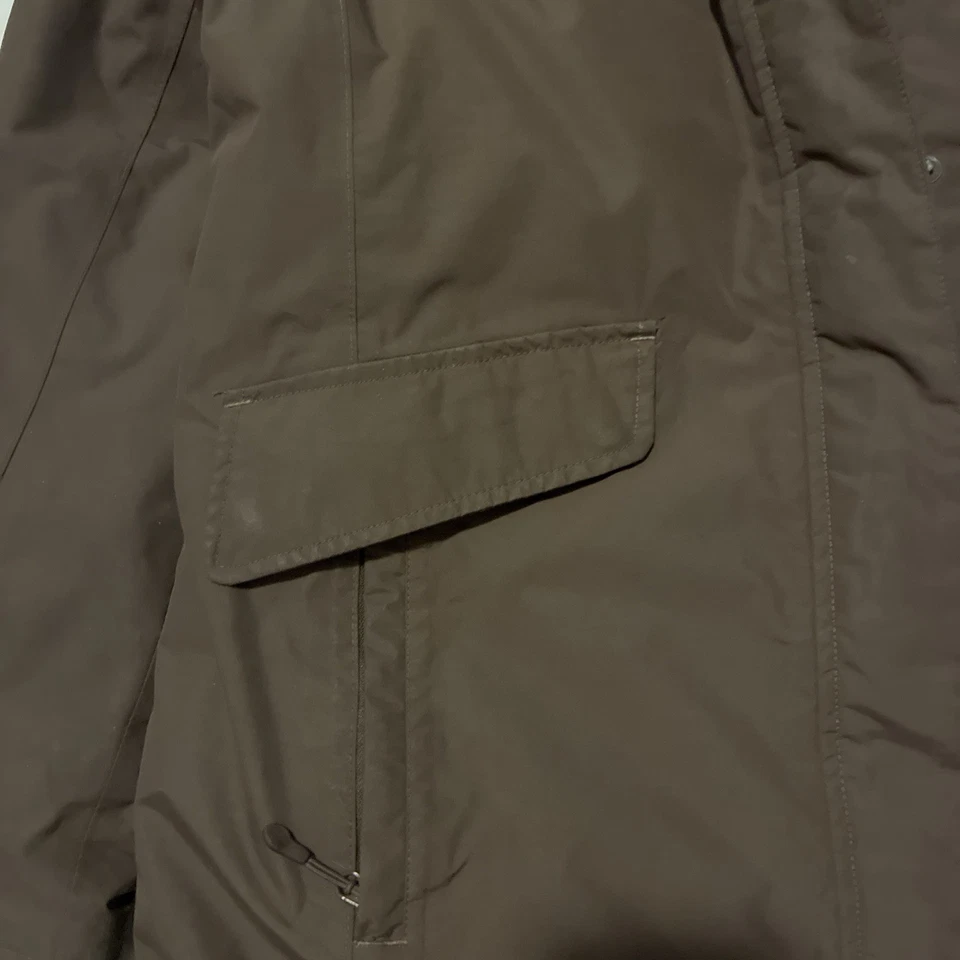 LL Bean Down Nylon Parka Womens L Removable Hood - Image 3 of 4