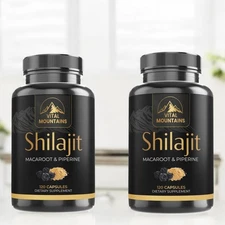 Maca roots & Black Pepper - Natural Energy, Performance & Mood Support - 120+120