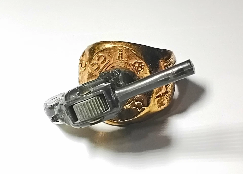 Anillo de pistola de juguete premium Lone Ranger Six-shooter 1947 cereal excelente estado Foto 4 de 4